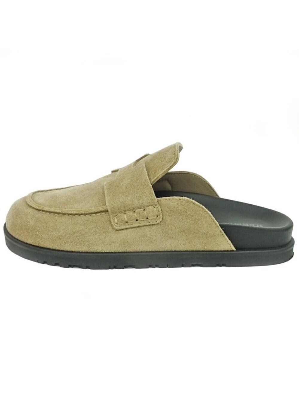 Hermes Mules Go Shoes Motif 35.5 Beige Velour